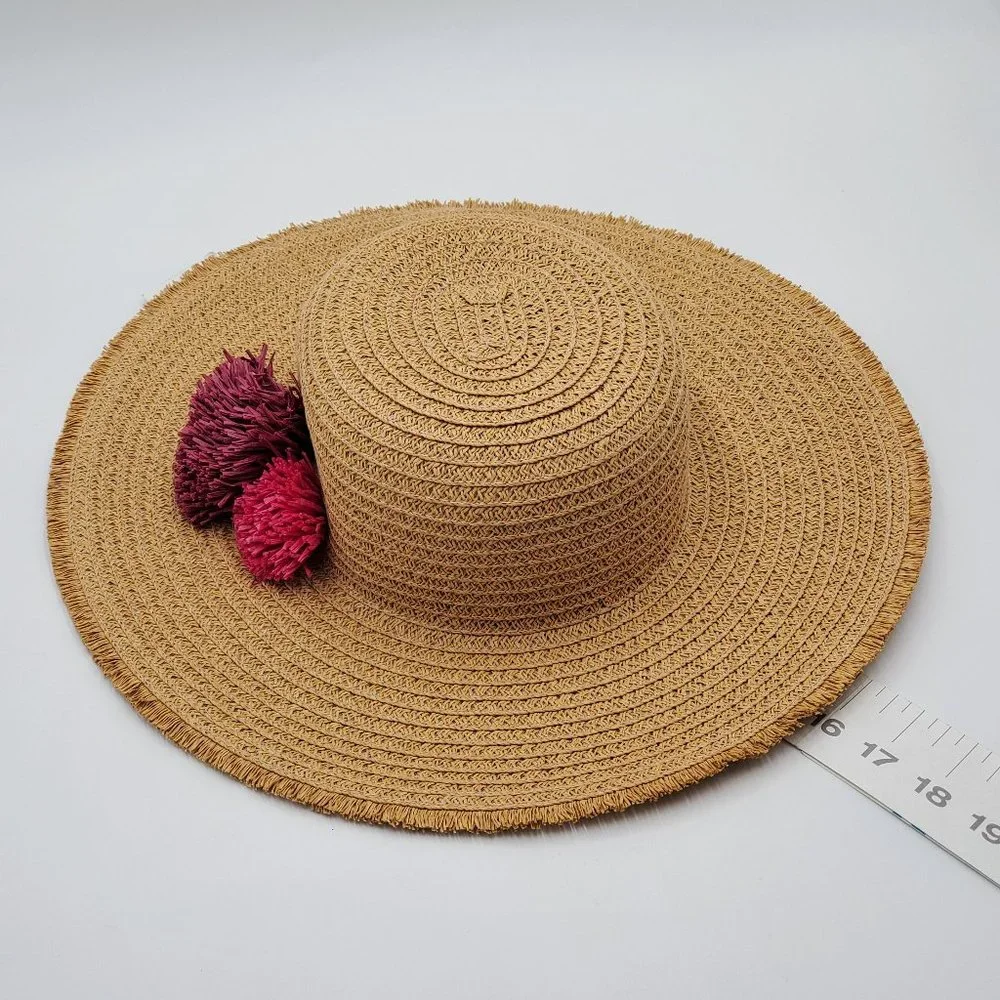 Sonoma Pom-Pom accent, Large Brim, Floppy Hat